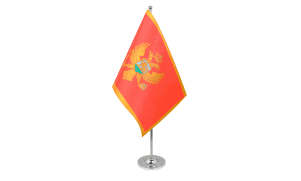 Montenegro Satin Table Flag